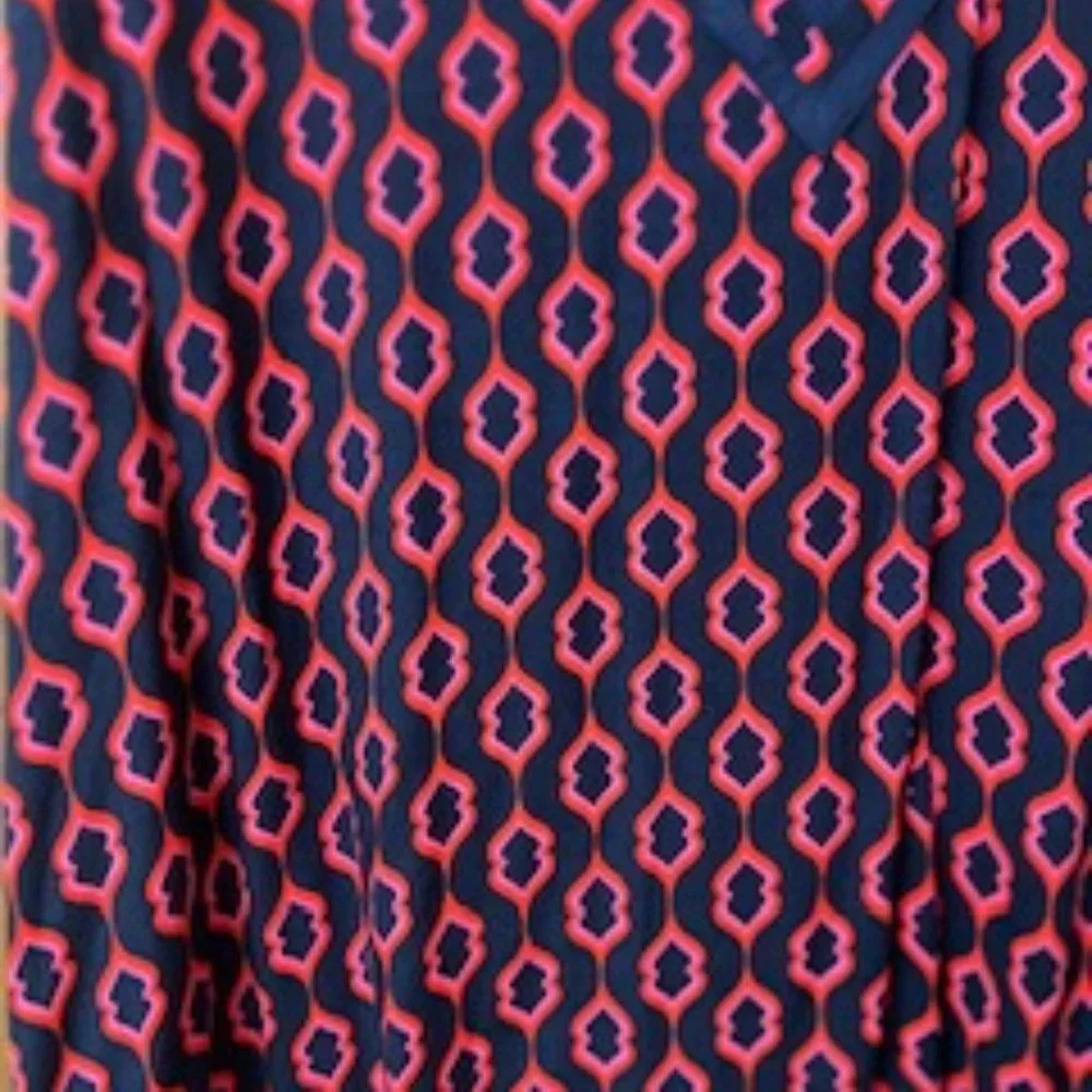 1X Escapada Womens Dress Navy and Red - Picture 4 of 6